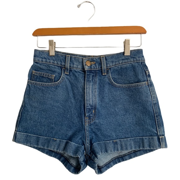 American Apparel Pants - American Apparel High Waisted Denim Shorts